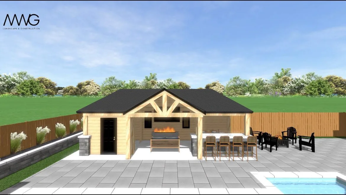 Design plan for an outdoor living space