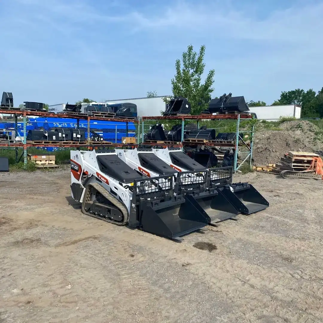 MWG rental machines and attachments ready in the yard