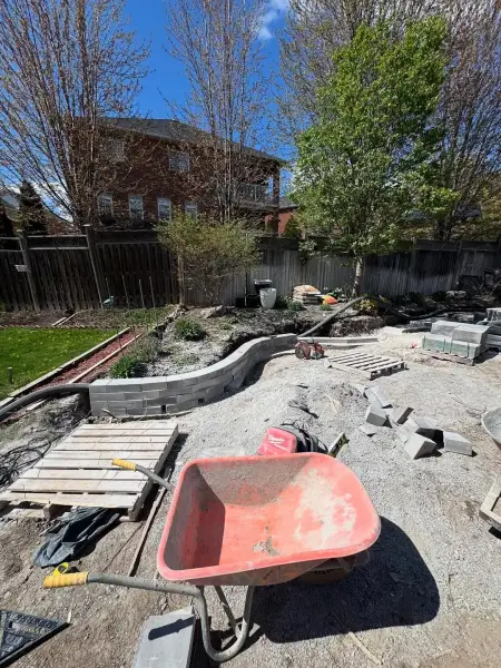 Backyard demolished and cleared for the rebuild
