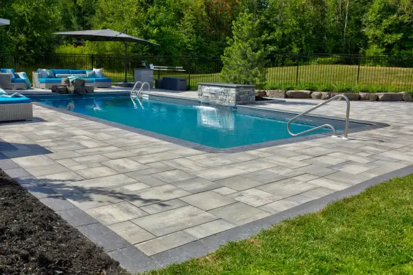 The pool from the far corner of the terrace